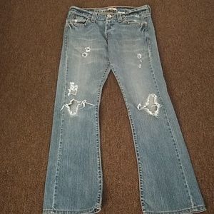 Levi's low rise with wide leg